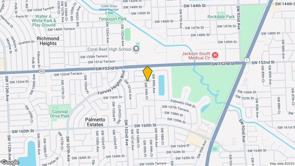 9942 SW 154th St Map and Location Details