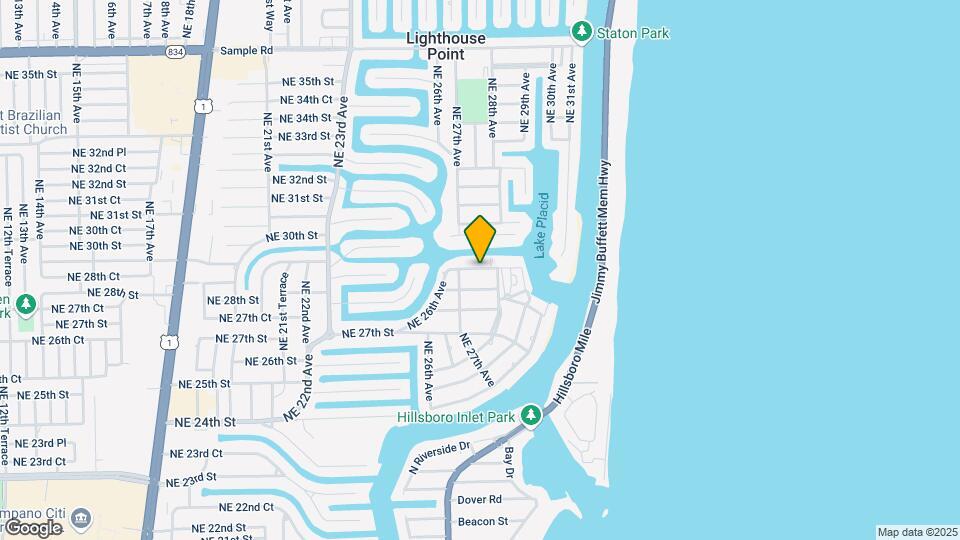 2750 NE 28th Ct Map and Location Details