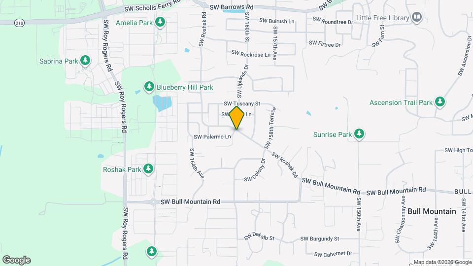 13936 SW Uplands Dr Map and Location Details