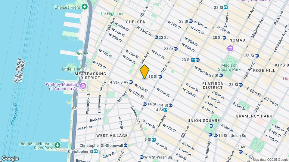 233 W 16th St Map and Location Details