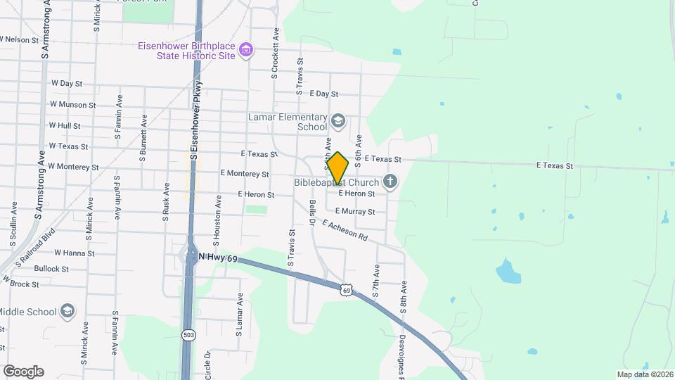 509 E Heron St Mapa y Detalles de la Ubicación