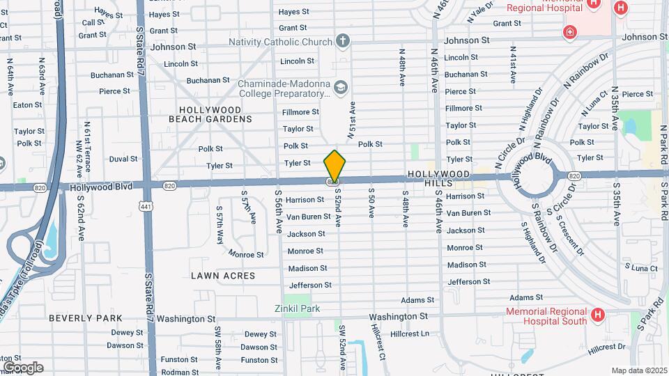 5200 Hollywood Blvd Map and Location Details