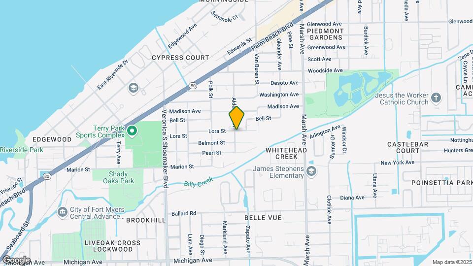 1055 Alderman St Map and Location Details