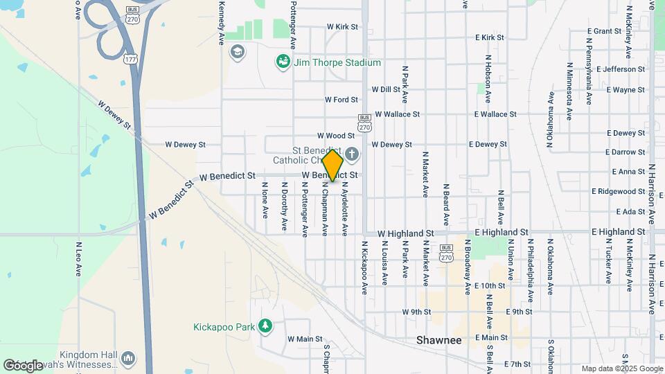 611 N Chapman Ave Map and Location Details