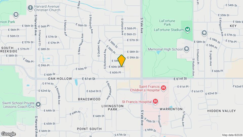 4350 E 60th St Map and Location Details