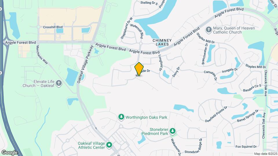 9503 Woodleigh Mill Dr Map and Location Details