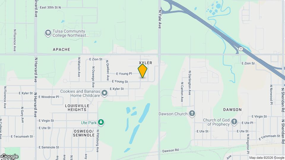 2405 N Urbana Ave Map and Location Details