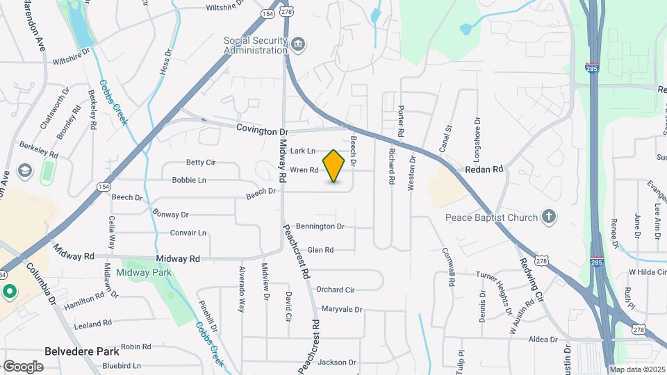 3452 Beech Dr Map and Location Details