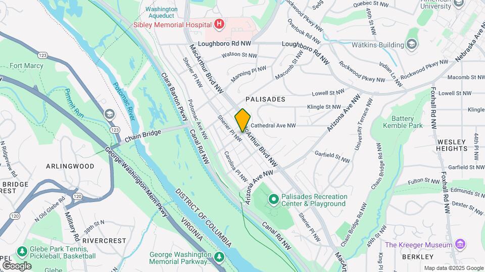 5310 Cathedral Ave NW Map and Location Details