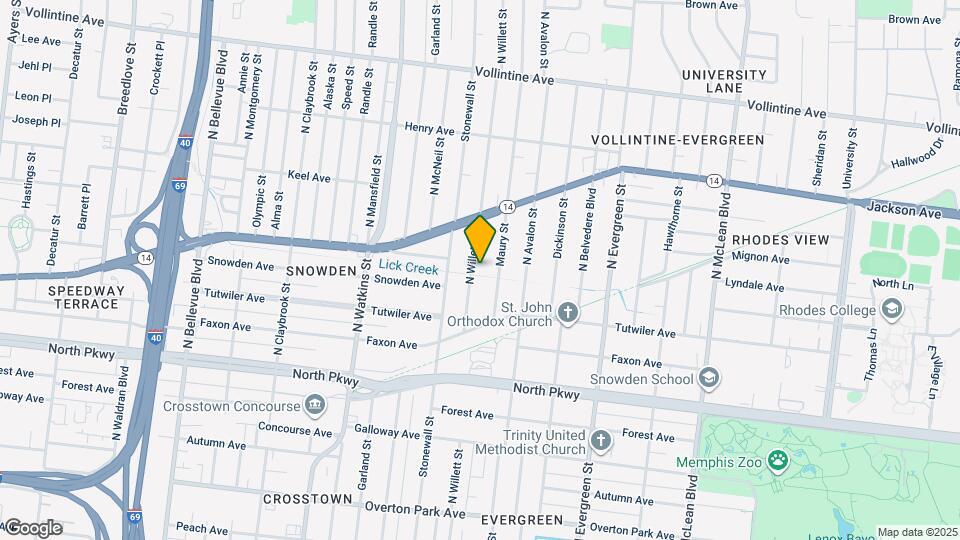690 N Willett St Map and Location Details