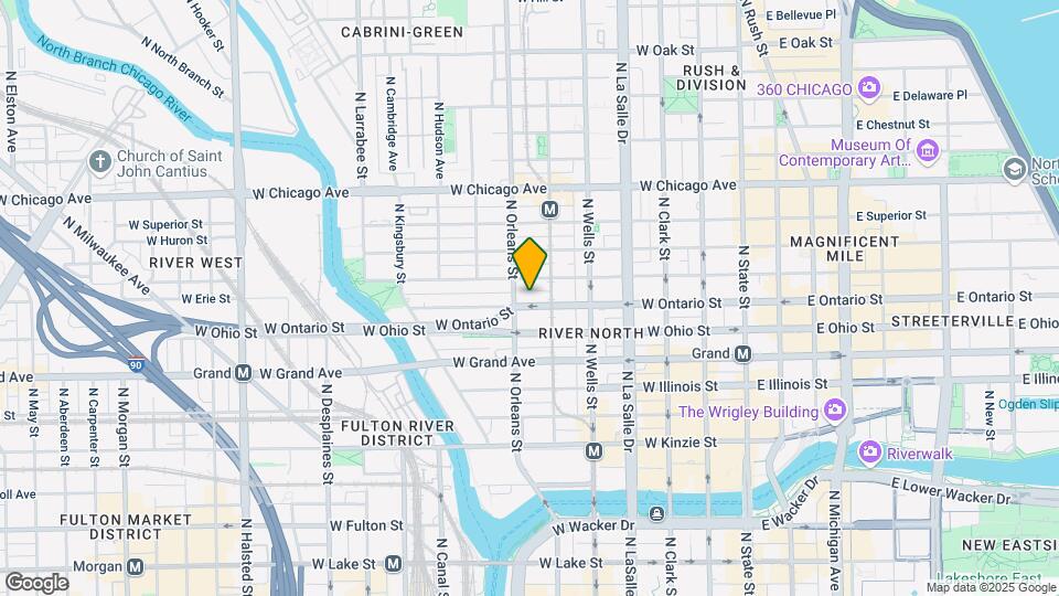 630 N Franklin St Map and Location Details