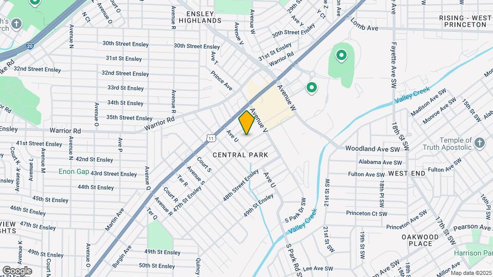 2110 47th St Ensley Map and Location Details