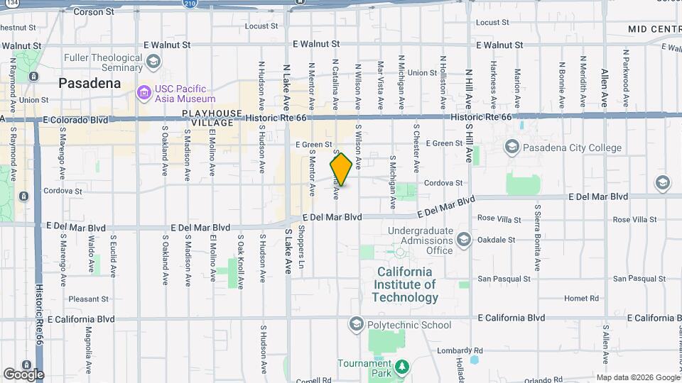 210 S Catalina Ave Map and Location Details