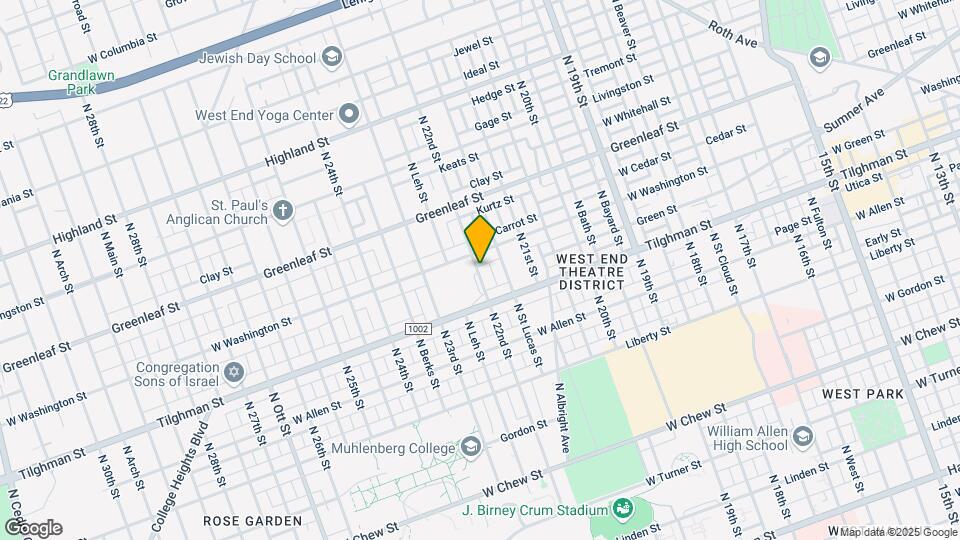 735 N 22nd St-Unit -A Map and Location Details
