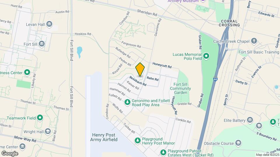 Fort Sill On Post Housing Mapa y Detalles de la Ubicación