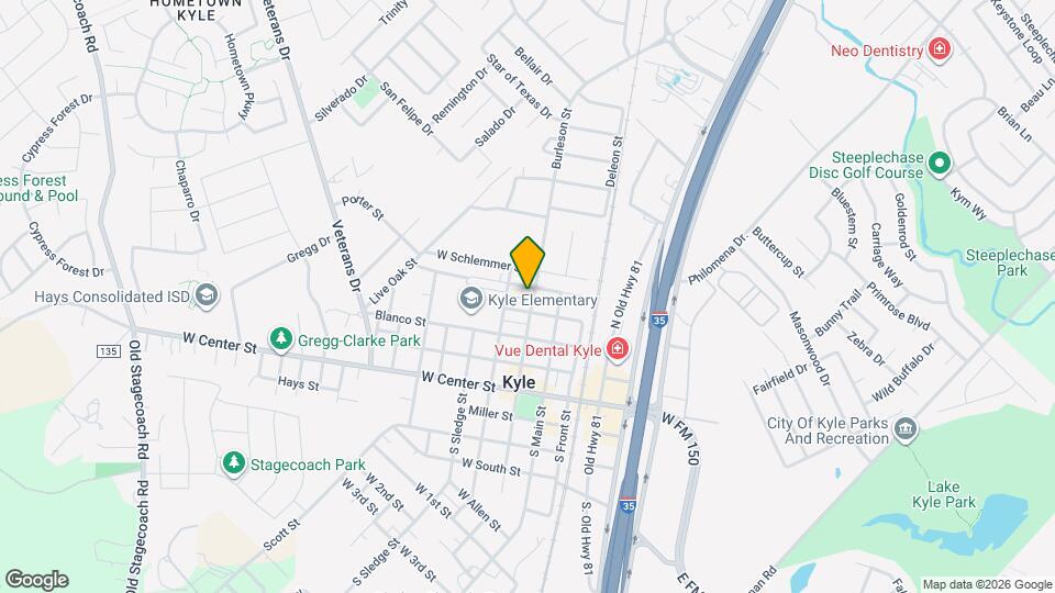 405 N Burleson St Map and Location Details