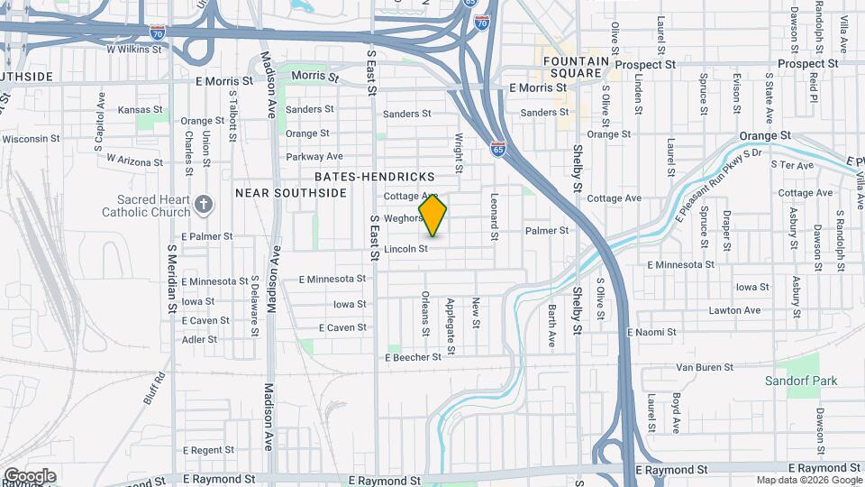 722 Lincoln St Map and Location Details