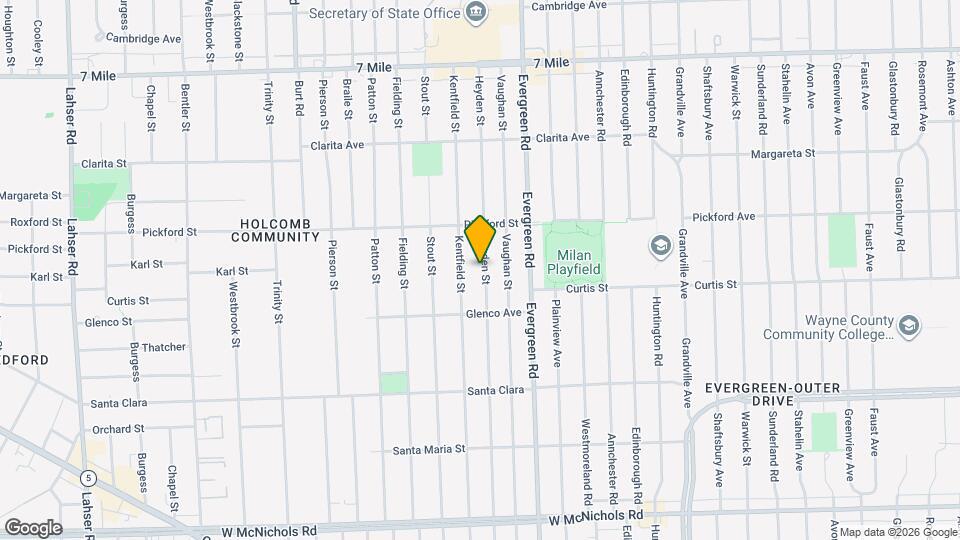 18191 Heyden St Map and Location Details