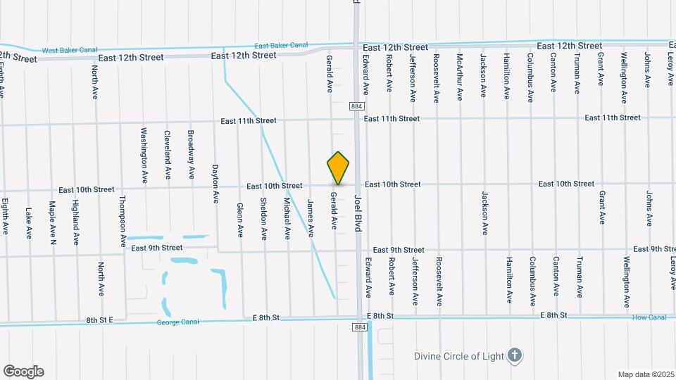 2250 East 10th Street Mapa y Detalles de la Ubicación