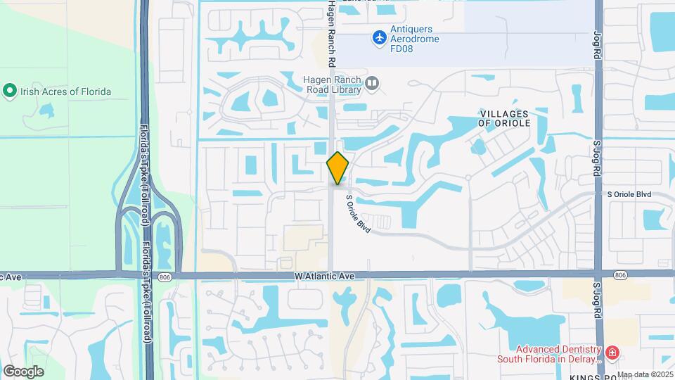 7547 S Oriole Blvd Map and Location Details
