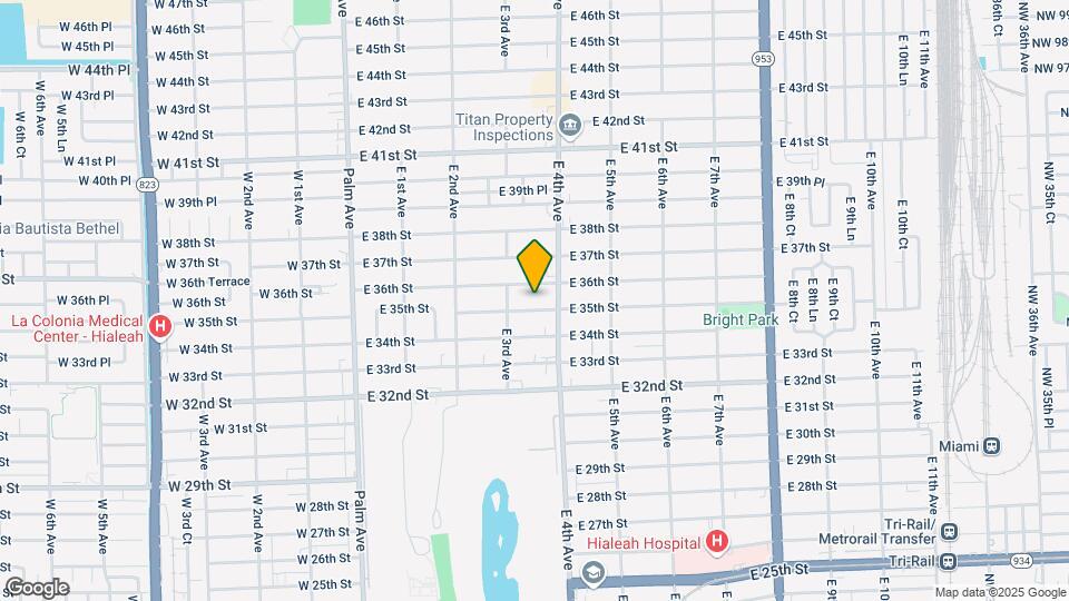 351 E 35th St Map and Location Details