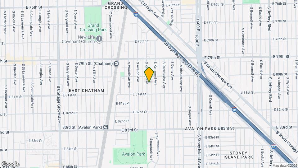 8027 S Kimbark Ave Mapa y Detalles de la Ubicación