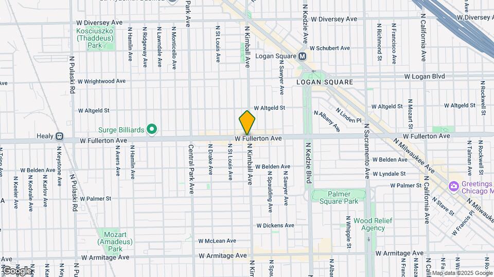 3405 W Fullerton Ave Map and Location Details