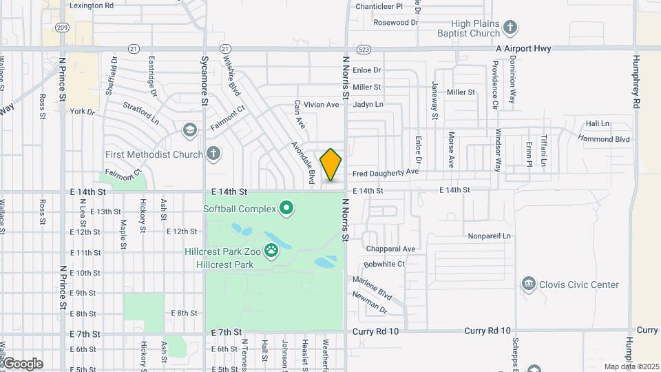 2012 E 14th St Map and Location Details