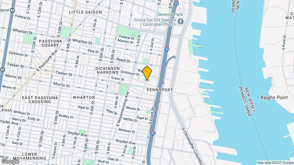 1529 S 2nd St, Unit 3rd Floor Map and Location Details