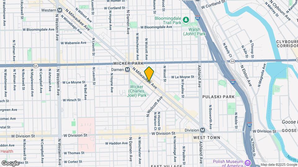 1464 N Milwaukee Ave Map and Location Details