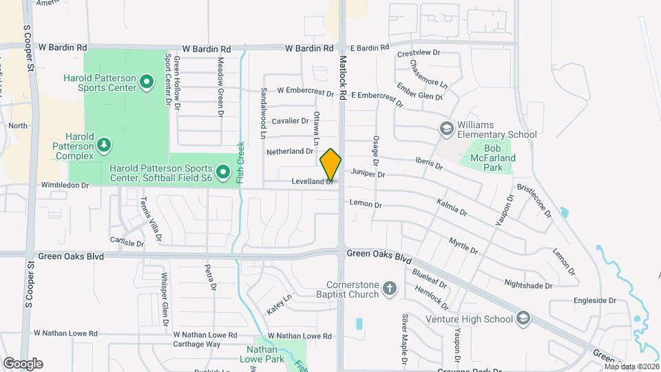 704 Levelland Dr Mapa y Detalles de la Ubicación
