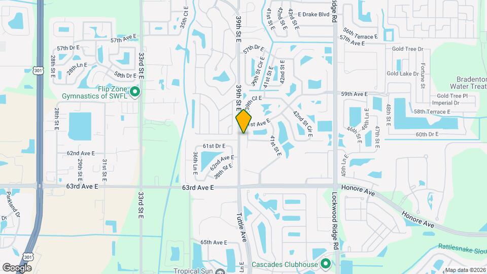 6122 39th Ct E Map and Location Details