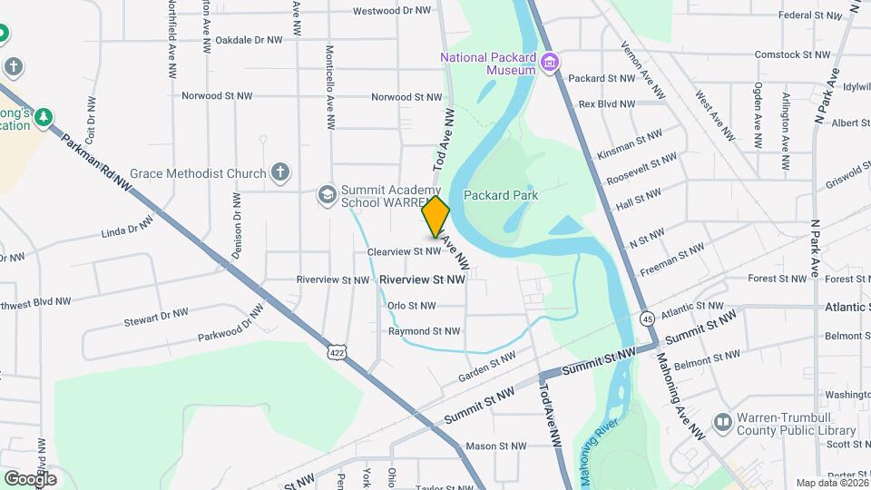 1050 Clearview St NW Map and Location Details
