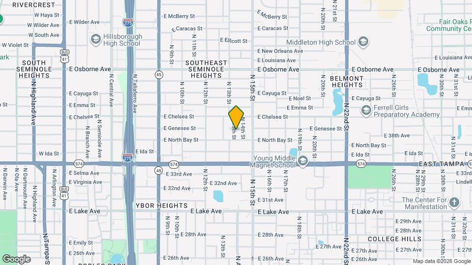 4207 N 13th St Map and Location Details