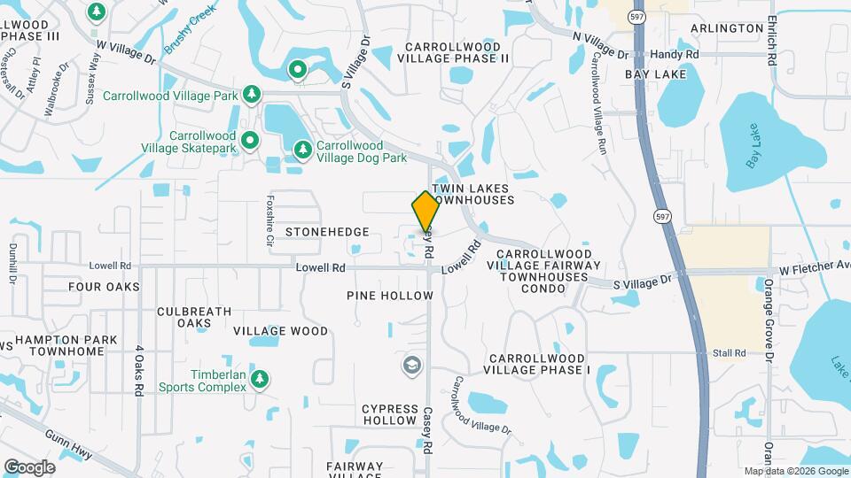 4515 Southampton Ct, Unit Carrollwood Village Chase Mapa y Detalles de la Ubicación