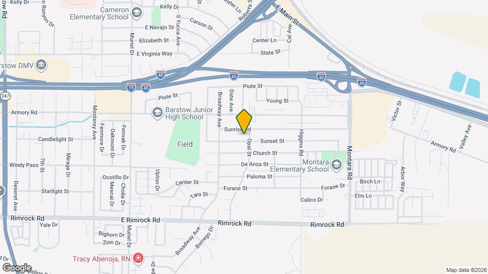 1537 Sunset St Map and Location Details