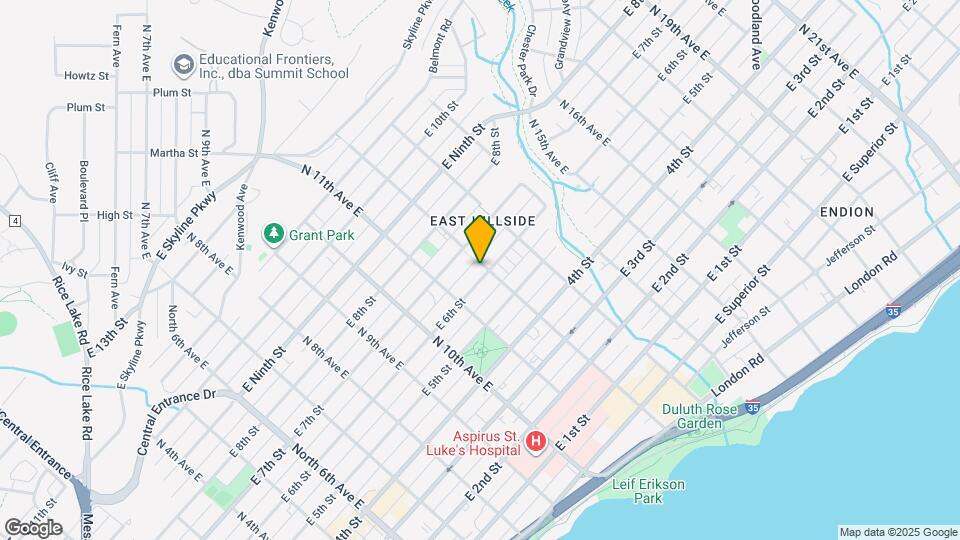 1129 E 6th St Map and Location Details