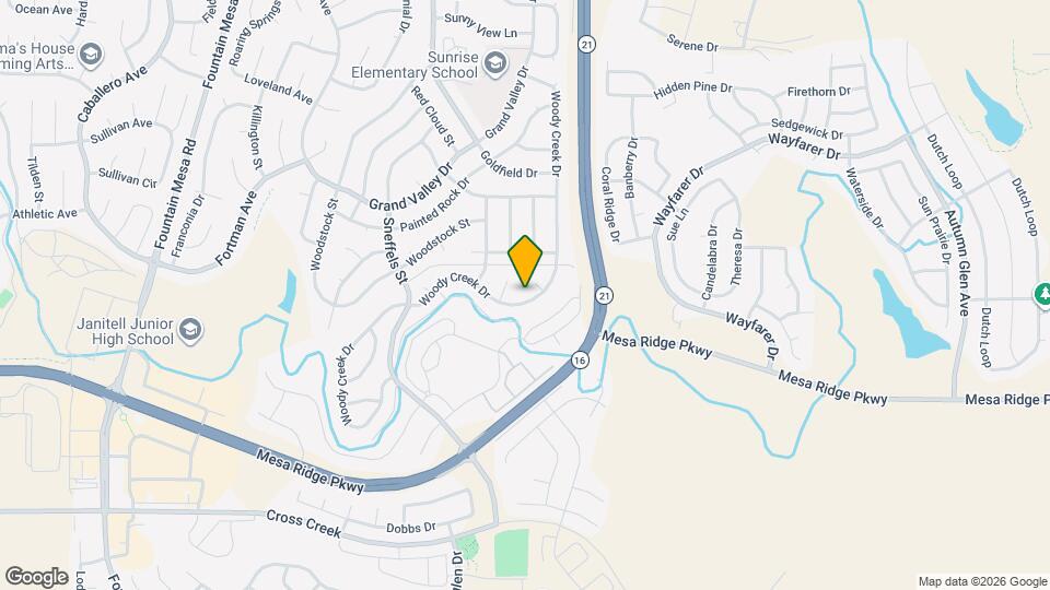7490 Woody Creek Dr Map and Location Details
