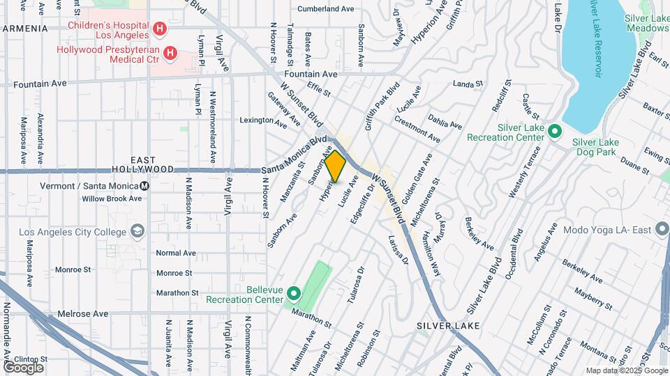 1014 1/4 Hyperion Ave, Unit 1014.25 Mapa y Detalles de la Ubicación