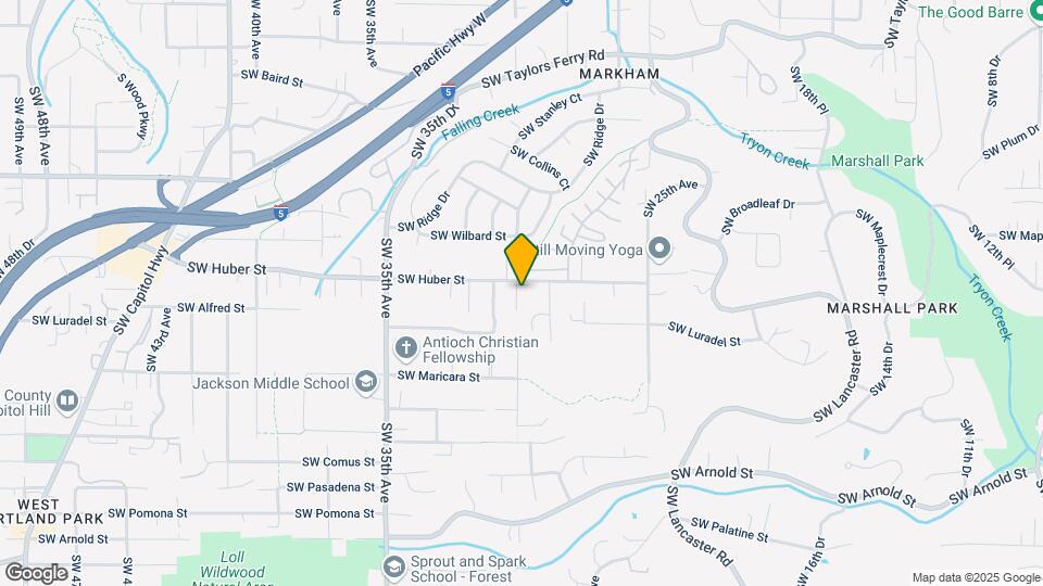 2952 SW Huber St Map and Location Details