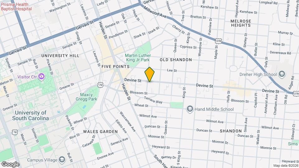 2302 Devine St Map and Location Details