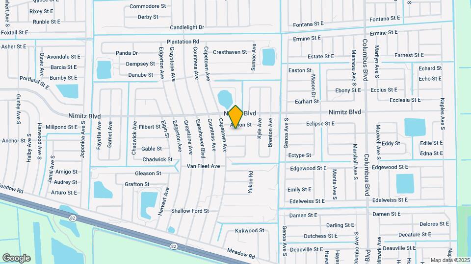 1021 Arbordale St Map and Location Details