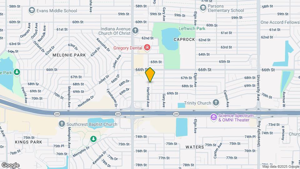 6707 Hartford Ave Map and Location Details