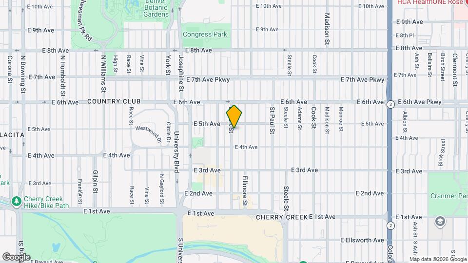 450 Detroit St Mapa y Detalles de la Ubicación