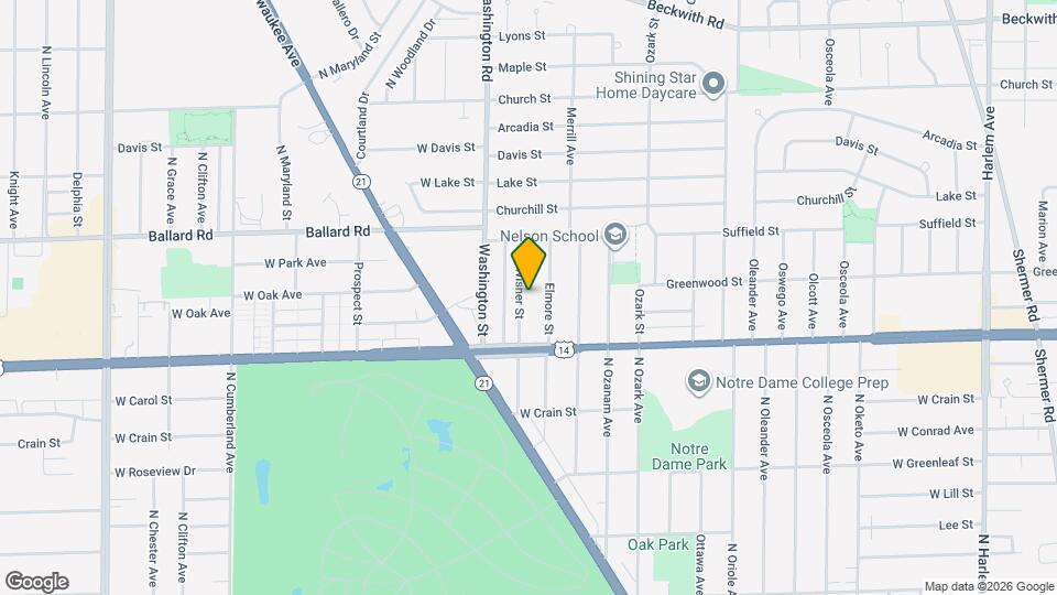 8849 Wisner St Map and Location Details