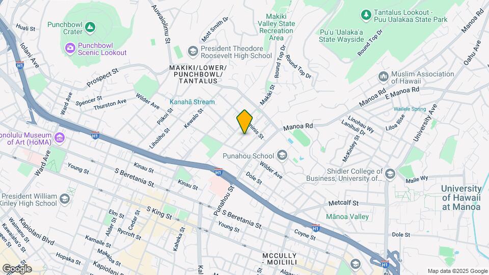 1637 Anapuni St Map and Location Details