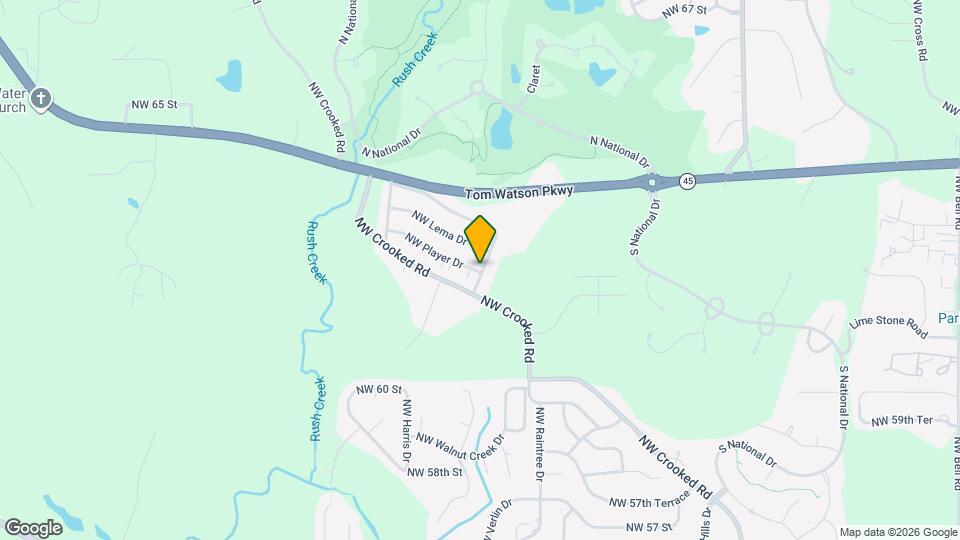 10008 NW Player Dr Map and Location Details