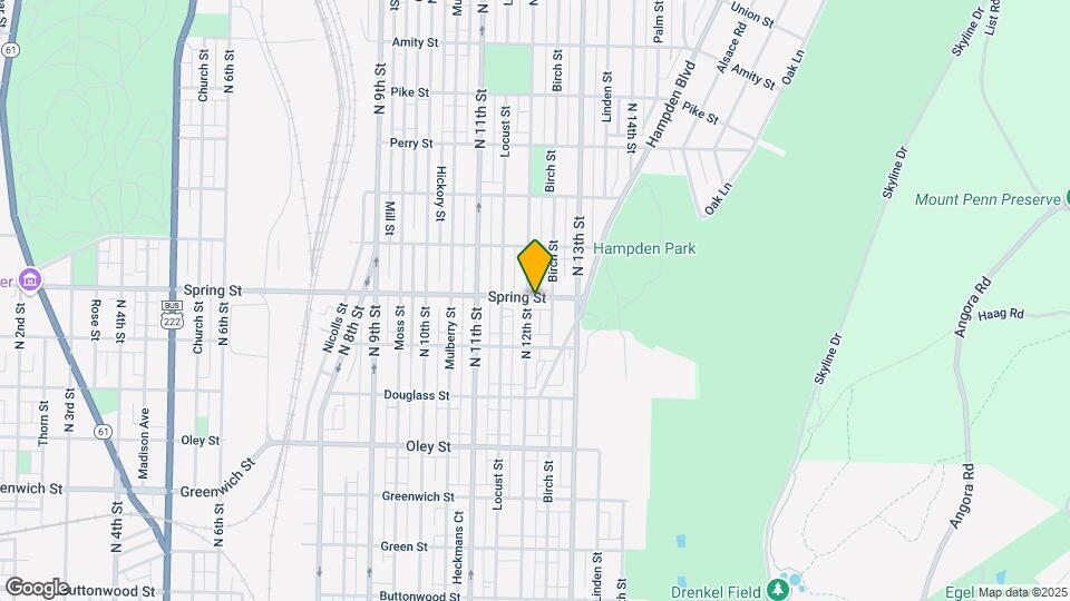 953 N 12th St, Unit 2 Map and Location Details