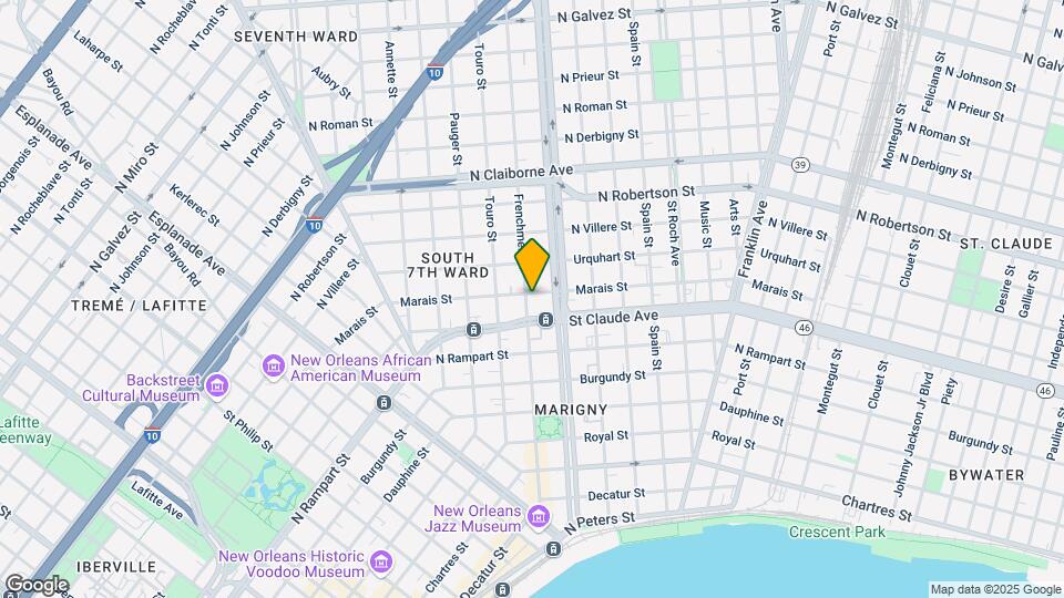 2104 Marais St Map and Location Details