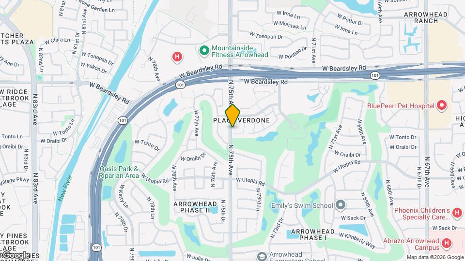 7496 W Denaro Dr Mapa y Detalles de la Ubicación